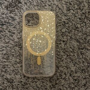 Stylish Gold Glitter IPhone 13/14 Case